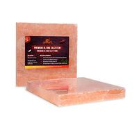 Grillart® Lot de 2 Pierres de Sel XL de Qualité Supérieure pour Grillades - Plaque de Sel Originale pour un Goût Particulier