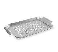 grillart® plat à griller en acier inoxydable de haute qualité utilisable comme panier à légumes, panier à poisson et plat pour brochettes - poêle particulièrement durable