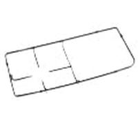 GRILLE 1 FEU 37002330 pour Plaque de cuisson