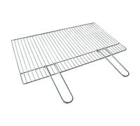 Grille 40 x 67 cm BBQ en fil de fer chromé avec poignées pliantes