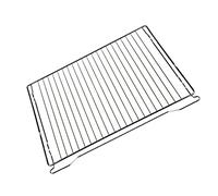 Gorenje Grille d'origine four 460×360 mm – Mod. 860954/933265 – Compatible ASKO, HISENSE, WHIRLPOOL