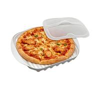 Grille à bacon pour micro-ondes, avec couvercle anti-éclaboussures, gadgets de cuisine - Grille à bacon avec couvercle, pour pizza, viande, saucisse, tacos, petit-déjeuner, préparation des repas