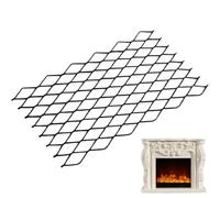 Grille à bûches de cheminée - Base en fonte, support en maille résistante à la chaleur | Support robuste pour bois de chauffage pour intérieur et extérieur, maison, cabine, terrasse, camping