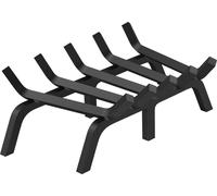 Grille à bûches VEVOR, 53,3 cm (21 pouces), grille de cheminée robuste avec 6 pieds de support, tiges en acier massif de 1,9 cm (3/4 pouces) revêtues par poudre, porte-bûches pour les cheminées d'inté