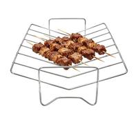 Grille à Côtes Ustensile - Sturdy Versatile Lightweight De Cuisine en Acier, Portable, Inoxydable Forme V avec, Poignée Support rôtir la Dinde | Multipurpose Outdoor Indoor Utility