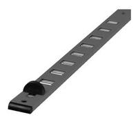 Grille a glissiere alu 485/1 275mm 9005 Noir G