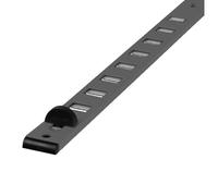 Renson Grille d’entrée d’air intérieure autoréglable Type 485 375×22 mm Noir