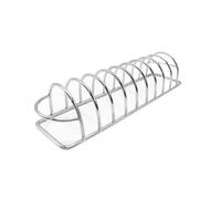 Grille à nervures pour gril - Grille à nervures pour griller - Accessoire de cuisine anti-adhésif en acier inoxydable pour barbecue, friteuse à air, jardin, pelouse, jardin, barbecue, camping