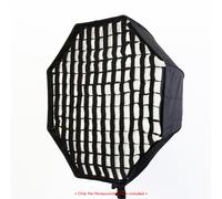 Grille à nid d'abeille noire de 80 cm / 31,5 po - Softbox octogonale
