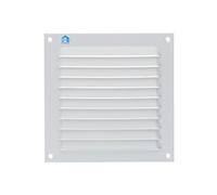 Grille à persienne 436 150 x 150 mm époxy blanc NR RAL 9010