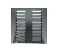 Grille à persienne 436 250 x 100 mm époxy blanc NR RAL 9010