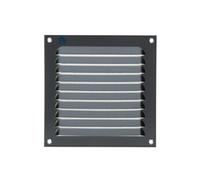 Grille à persienne 436 largeur 150mm hauteur 150mm anodisé argent - - 16251