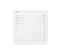 Grille à persienne 436 largeur 200mm hauteur 200mm anodisé argent - - 8331