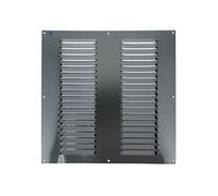 Grille à persienne 436 largeur 200mm hauteur 200mm anodisé argent - - 8331