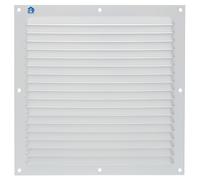Grille à persienne 436 largeur 400mm hauteur 100mm époxy blanc RAL 9010 - RENSON - 10871