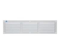 Grille à persienne 436 400 x 100 mm époxy blanc NR RAL 9010