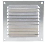 Grille à persienne 436 RENSON 400 x 400 mm - anodisé argent - 44004001 Argent G