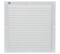 Grille à persienne alu blanc 150x150 + moustiquaire 436-M - RENSON - 8693