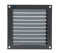 Grille à persienne RENSON 436 150x150 mm aluminium anodisé argent