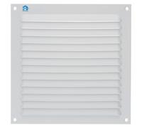 Grille à persienne RENSON 436 200x200 mm aluminium estampé 13 lames époxy blanc RAL 9010