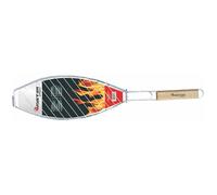 Grille à poisson Master Grill & Party Acier chromé Poignée en bois 68cm MG148A
