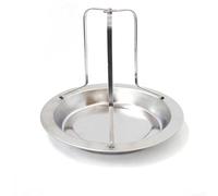 Grille à poulet en acier inoxydable 19 cm pour poulet, dinde, canard, rôtissoire à bière, grille à bière de diamètre cm, compatible avec les fours et le charbon de bois/gaz