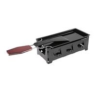 Grille à raclette pour barbecue, raclette à fromage, plaque de cuisson antiadhésive avec spatule et contrôle de la température pour une fête en famille, raclette au fromage, barbecue à raclette G