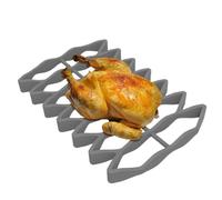 Grille À Rôtir En Silicone - Plateau Antiadhésif Résistant À La Chaleur, Plate-forme De Cuisson Surélevée, Ustensiles De Cuisson Faciles À Nettoyer | Insert De Four Domestique Pour Poulet, Poisson