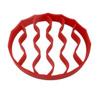 Grille à rôtir en silicone - Plateau de levage d'air résistant à la chaleur, support flexible pour autocuiseur, grille de cuisson antiadhésive | Accessoire pratique pour rôtir la viande, le poisson