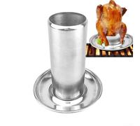 Grille à rôtir pour poulet, canette de bière en acier inoxydable, support vertical pour rôtissoire de poulet, grille à rôtir pour gril, four, barbecue
