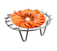 Grille à rôtir ronde - Filet de barbecue en fil d'acier inoxydable | Grille de grille de barbecue isolante | Grille ronde pour cuisson à la vapeur | Petite grille de cuisson antiadhésive pour la
