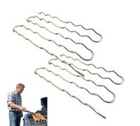 Grille à saucisses rotative en acier inoxydable pour barbecue, avec système de rotation à 360°. Cuisson uniforme garantie pour vos grillades en extérieur. (2Pièce)