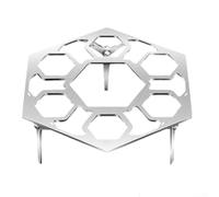 Grille à œufs empilable en acier inoxydable pour cuisson en casserole, design multi-trous assurant une cuisson homogène des œufs, légumes, fruits de mer et plus encore