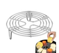Grille à vapeur, grille à vapeur, Support de cuiseur multifonctionnel en acier inoxydable, Support de gril à œufs pour boulettes, support de refroidissement lavable, outils de cuisson pour marm