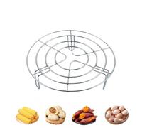 Grille à vapeur pour aliments - Casserole de cuisson en acier inoxydable | Support pour cuiseur vapeur | Pour autocuiseur, four, friteuse à air, cuisine, maison, appartement, ferme, salle à manger