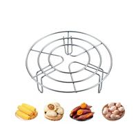 Grille à vapeur pour aliments - Grille de refroidissement de cuisine en acier inoxydable - Support de cuisson à la vapeur - Dessous de plat - Pour autocuiseur, four, friteuse à air, cuisine, maison