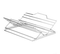 Grille à Volaille Pliable Acier 28cm Four Grille à Volaille Pliable | Acier inoxydable pour robuste, pliable pour rangement, cuisson uniforme, égouttage des graisses, four et gril