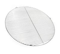 Wiltec Grille BBQ Ronde Ø 80cm Acier affiné V2A Barbecue Charbon de bois/à gaz Grillade Cuisson Terrasse Jardin Plancha Viande Légumes