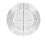Cook'in garden – Grille ronde recoupable acier chromé – Résistante aux flammes – Ø 55/37 cm