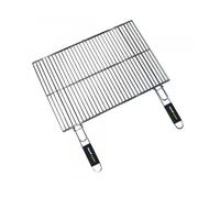 Cook'in Garden - Grille double rectangulaire 40×30 cm, résistante, manche Soft Touch