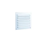 Lacor Grille métallique à persienne avec moustiquaire – Aluminium anodisé 100 x 100 mm