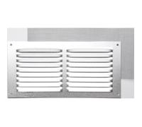 Grille d'aération aluminium anodisé, L.10 x l.20 cm