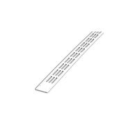 Grille Aération Aluminium Plate K 20 mm x 375 mm - Noir