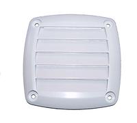 Grille Aération Carrée en Plastique 85 x 85 mm Blanche