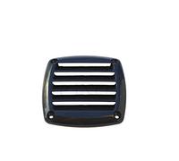 Grille Aération Carrée en Plastique 85 x 85 mm Noir