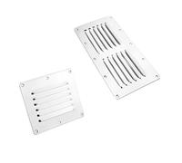 Grille Aération, Couvercle d'aération, rectangle carré en acier poli 316 de qualité marine(115x127mm)