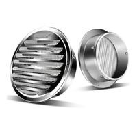 Grille Aeration En Acier 304 Inoxydable, Ventilation Ronde D'évacuation | Grille D'aération En Métal Avec Moustiquaire, Étanche Grille D'aération Pour Murs Et Plafonds Durable(130mm/5.12in)