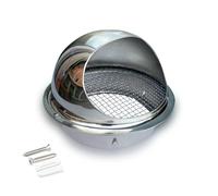 Grille Aeration Exterieur 60mm(2.36in)~300mm(11.8in) Couvercle De Protection D'AéRation Rond, Grille Hotte Aspirante Acier Inoxydable 304, Avec Filet Anti-Insectes(200mm(7.9in))