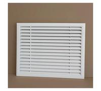 grille aeration Grille de retour d'air décorative blanche for mur ou plafond - ventilation rectangulaire en métal for CVC, dimensions personnalisables(35x55cm/14x22in)