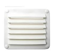 Grille Aeration Grille de ventilation en plastique for camping-car, yacht, remorque, caravane, montage mural ou au plafond(Rectangle WhIte)